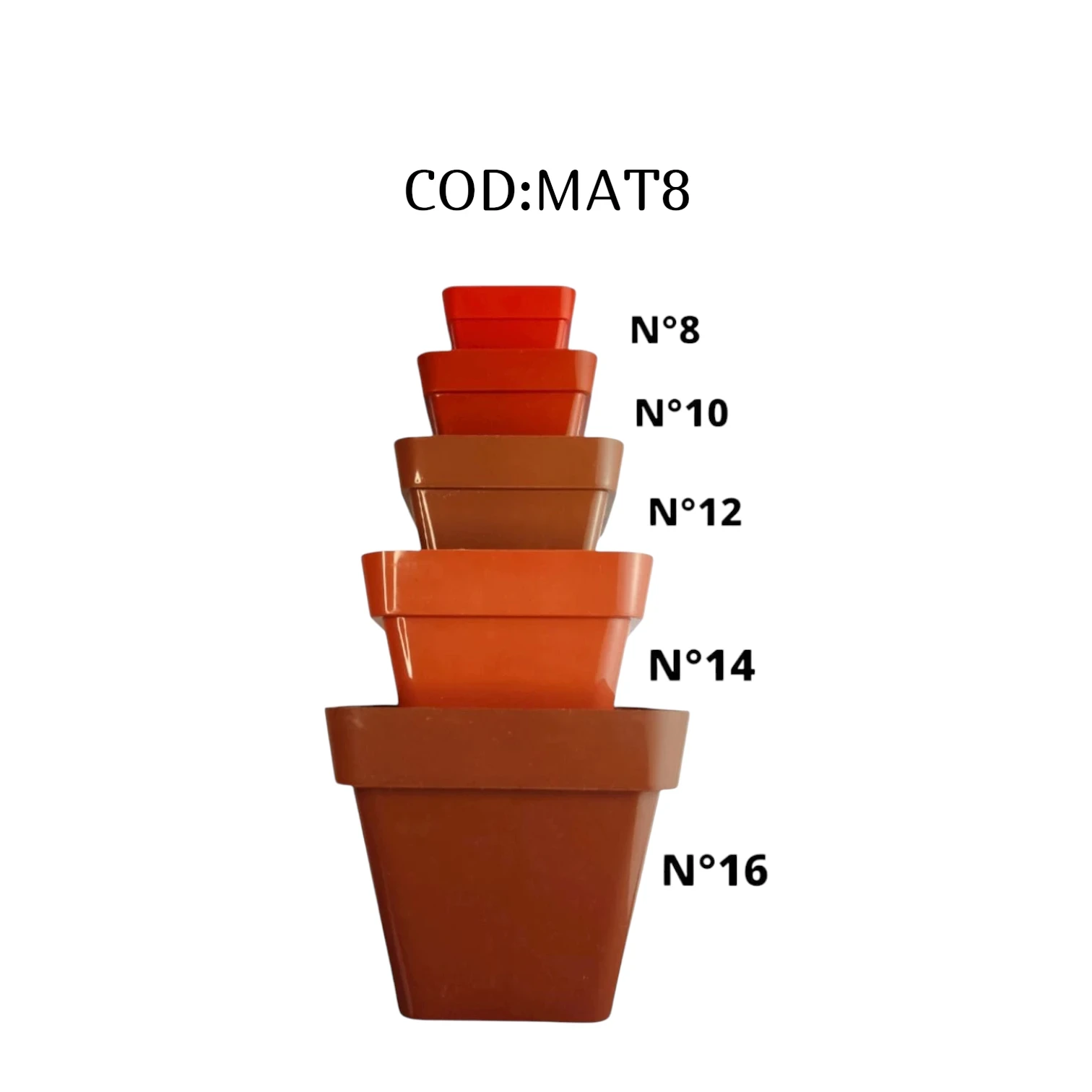 MACETA N8 TRIANGULAR 