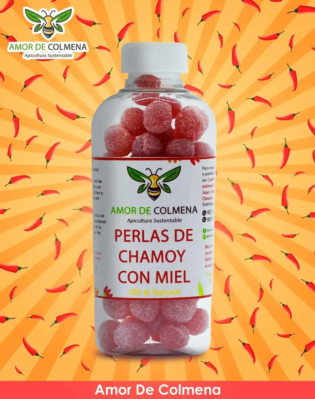 Perlitas de Chamoy con Miel 