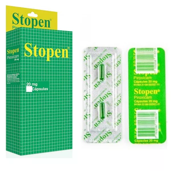 Stopen piroxicam 20mg displey x 50 cápsulas