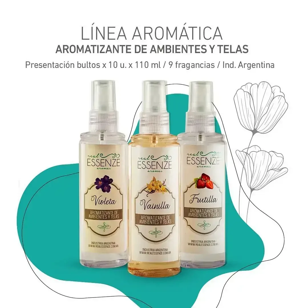 Aromatizantes de tela y ambiente x110ml