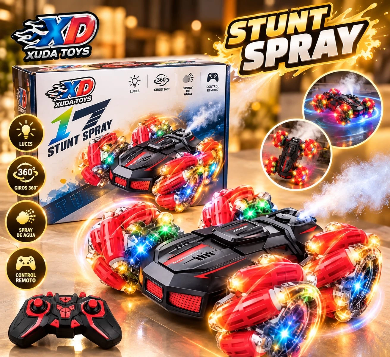 XD STUNT SPRAY – AUTO A CONTROL REMOTO