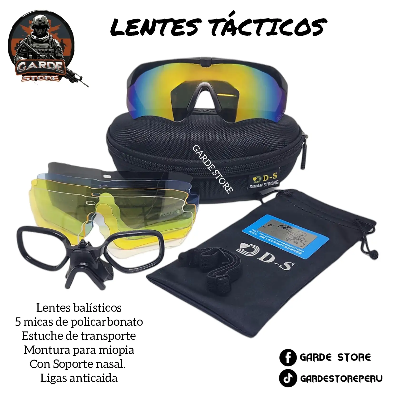 Lentes tácticos 5 lunas DIMAM.  3