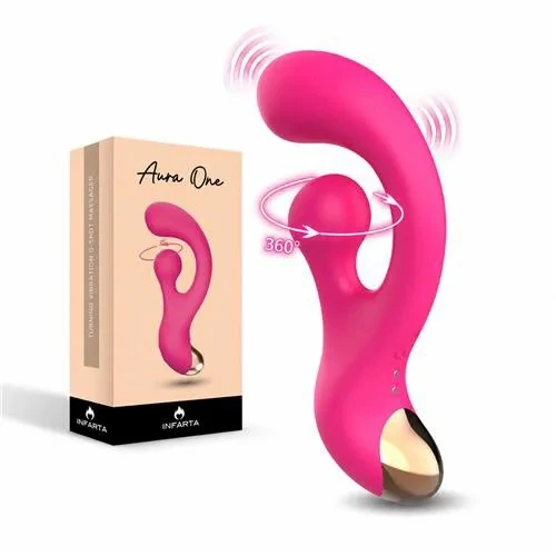 Vibrador Punto G Aura One Con Rotación 360° Y Carga Magnética 17,5 Cm
