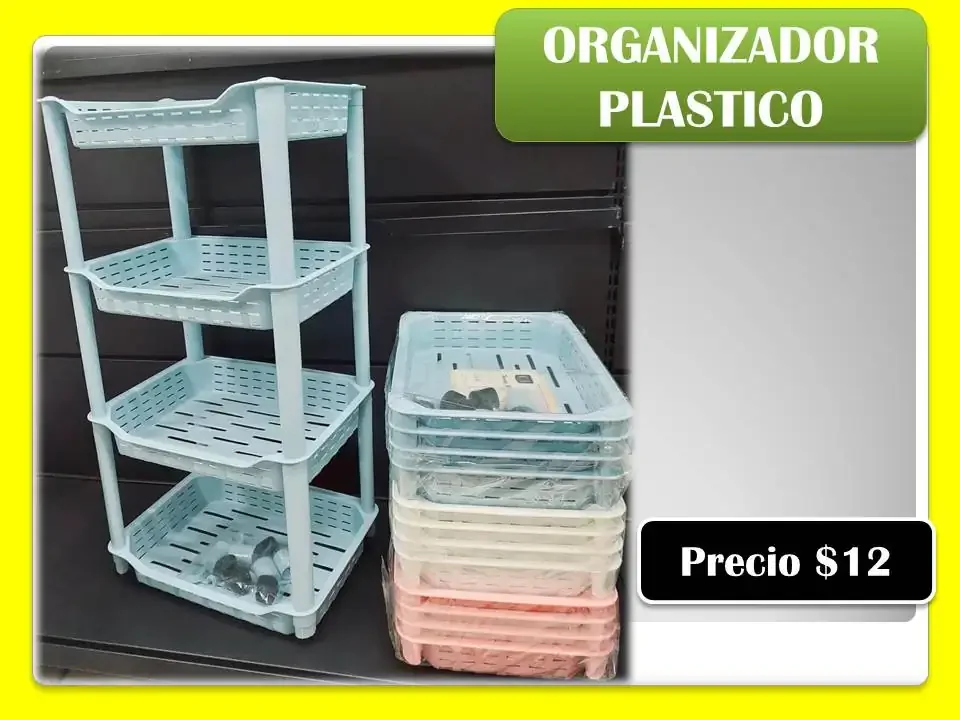 Organizador plástico de cinco niveles