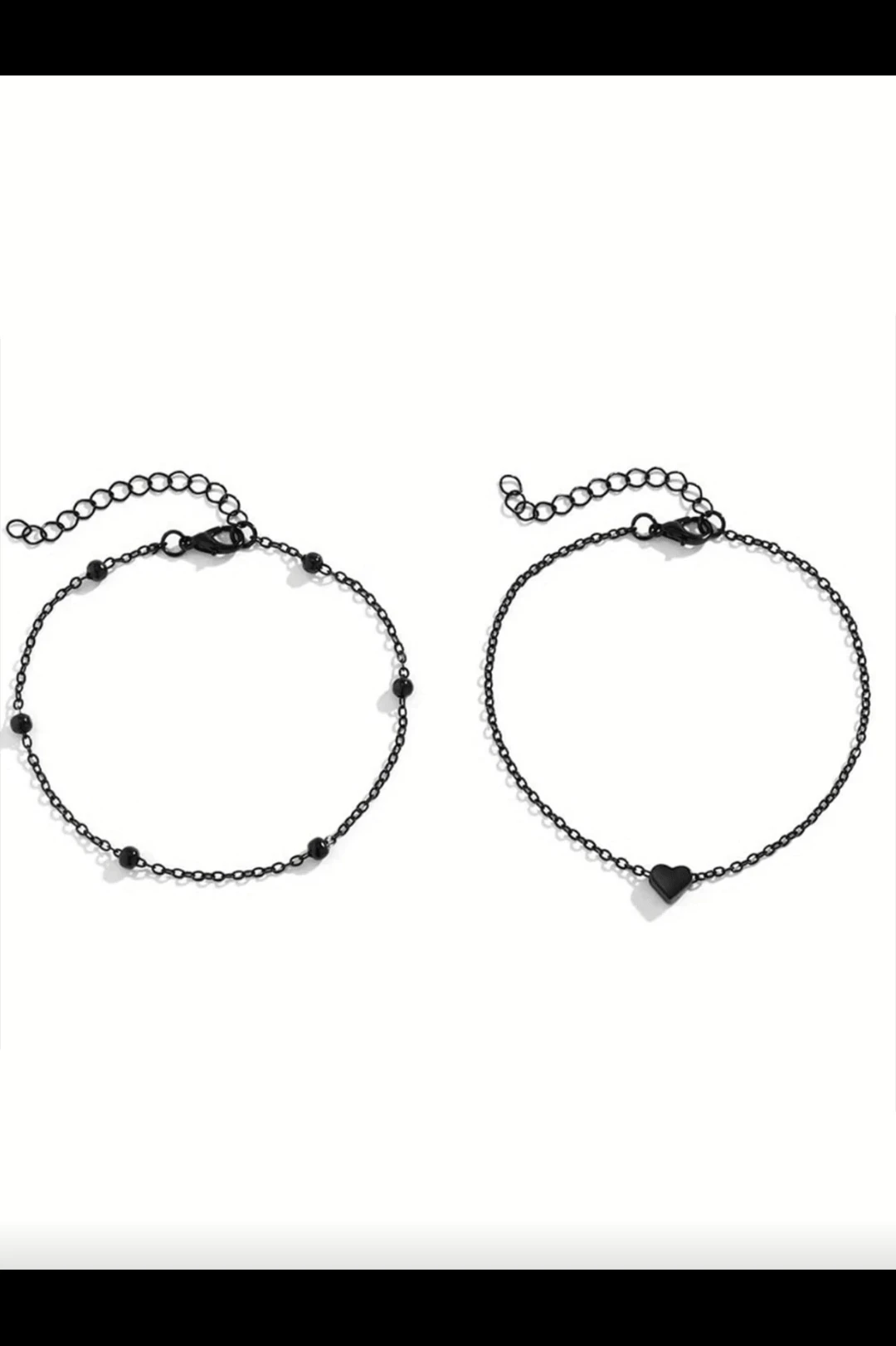 Tobilleras para damas/2 Piezas/ Diseño de corazón ❤️ 4