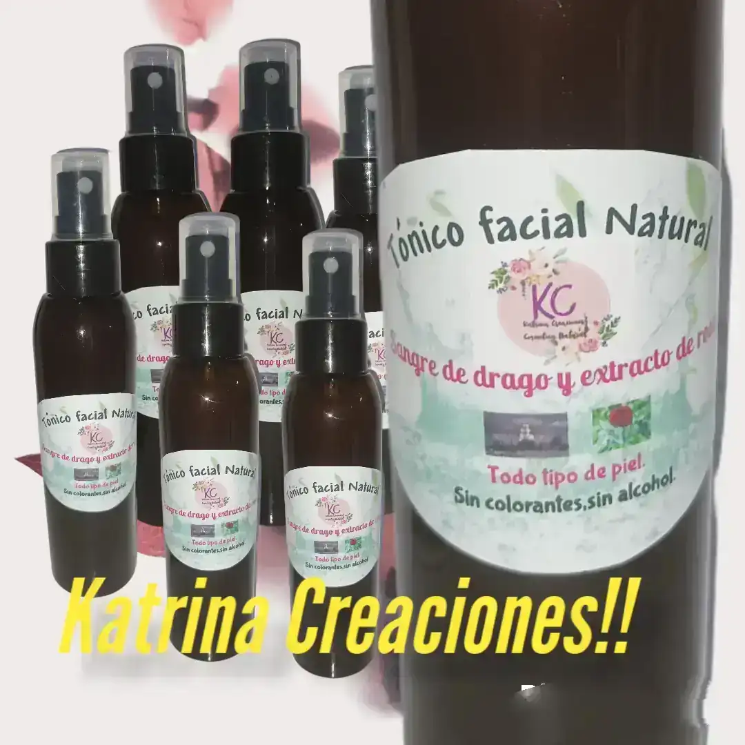 Tónico facial nat.sangre de drago y extracto de rosas. 2