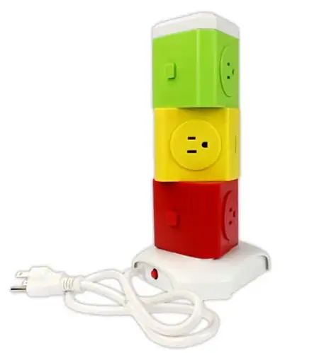 Multicontacto USB giratorio 2500w 3 clavijas, 2 USB 