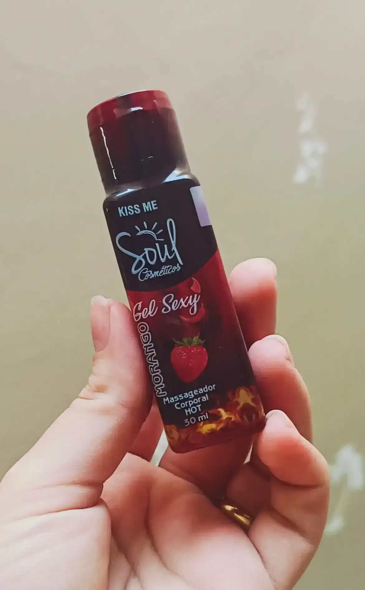 Gel de massagem de morango 