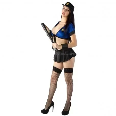 Policía Sexy Disfraz Candy Lips 2