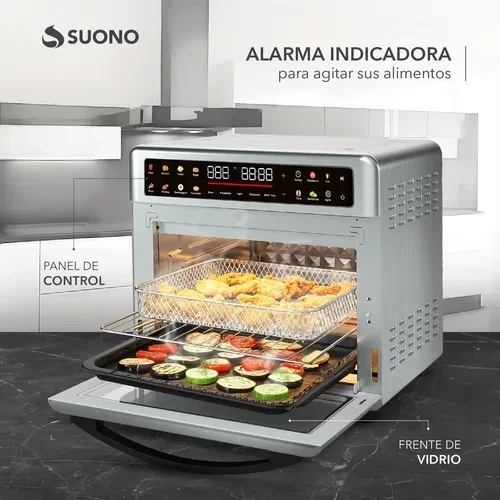 HORNO FREIDORA SUONO 25LTS MULTIFUNCIONAL 1700W C/PANEL DIGITAL 