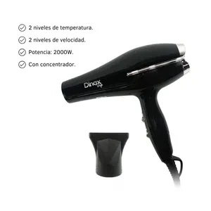 SECADOR DE PELO DINAX SECHD2301 2000 WATTS 2 VELOCIDADES 3