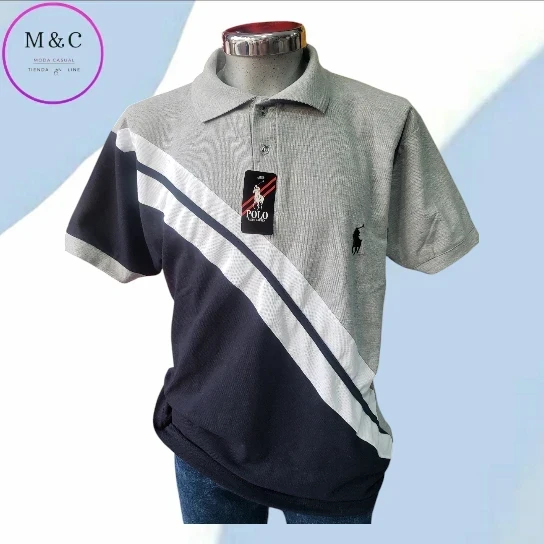 Playera XL franja de color 3