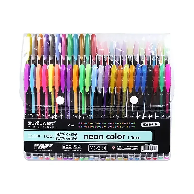 Estuche de bolígrafo neon gel de 48 tintas 4
