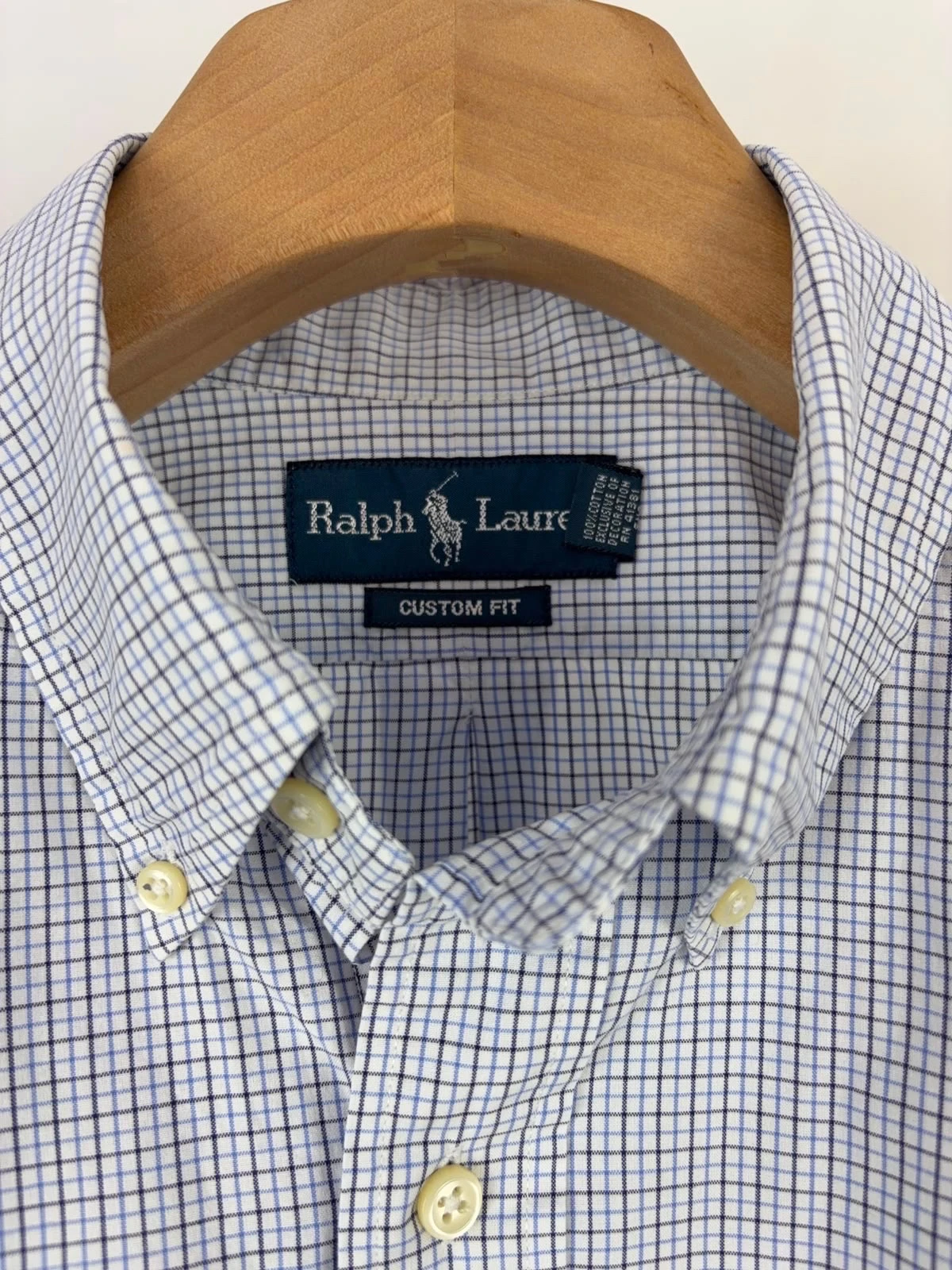 Camisa Button-Down Polo Ralph Lauren Custom Fit - Cuadros Check Multicolor  3