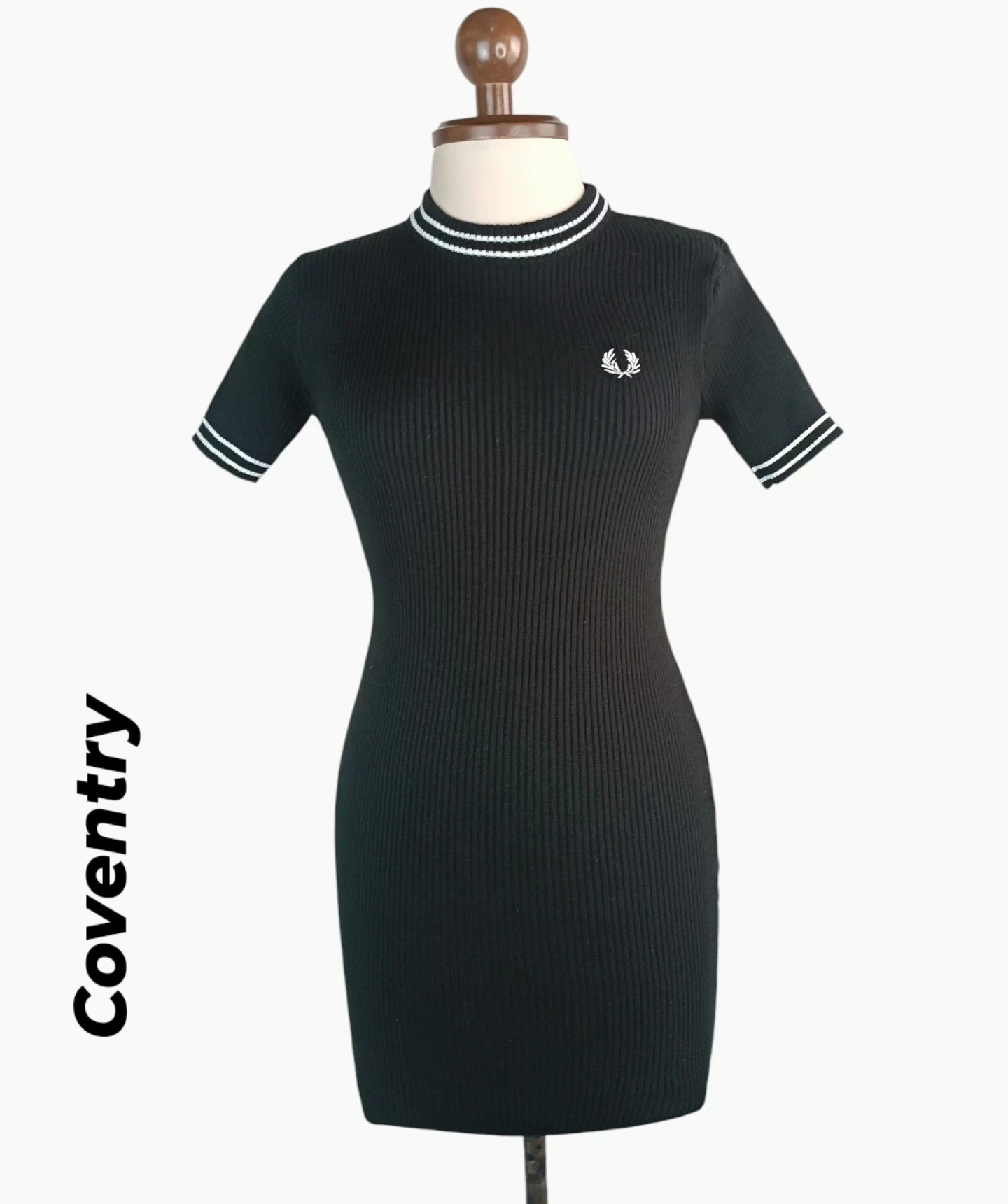 Vestido Coventry tejido en hilo negro 