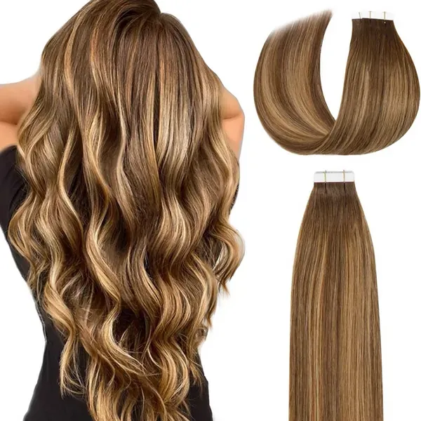 Extensiones con tape de Cabello Humano