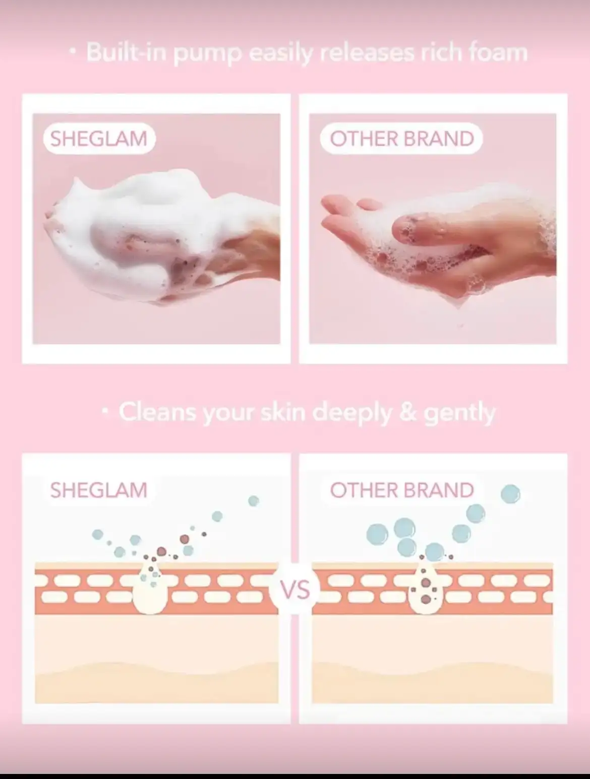 Limpiador facial sheglam  4