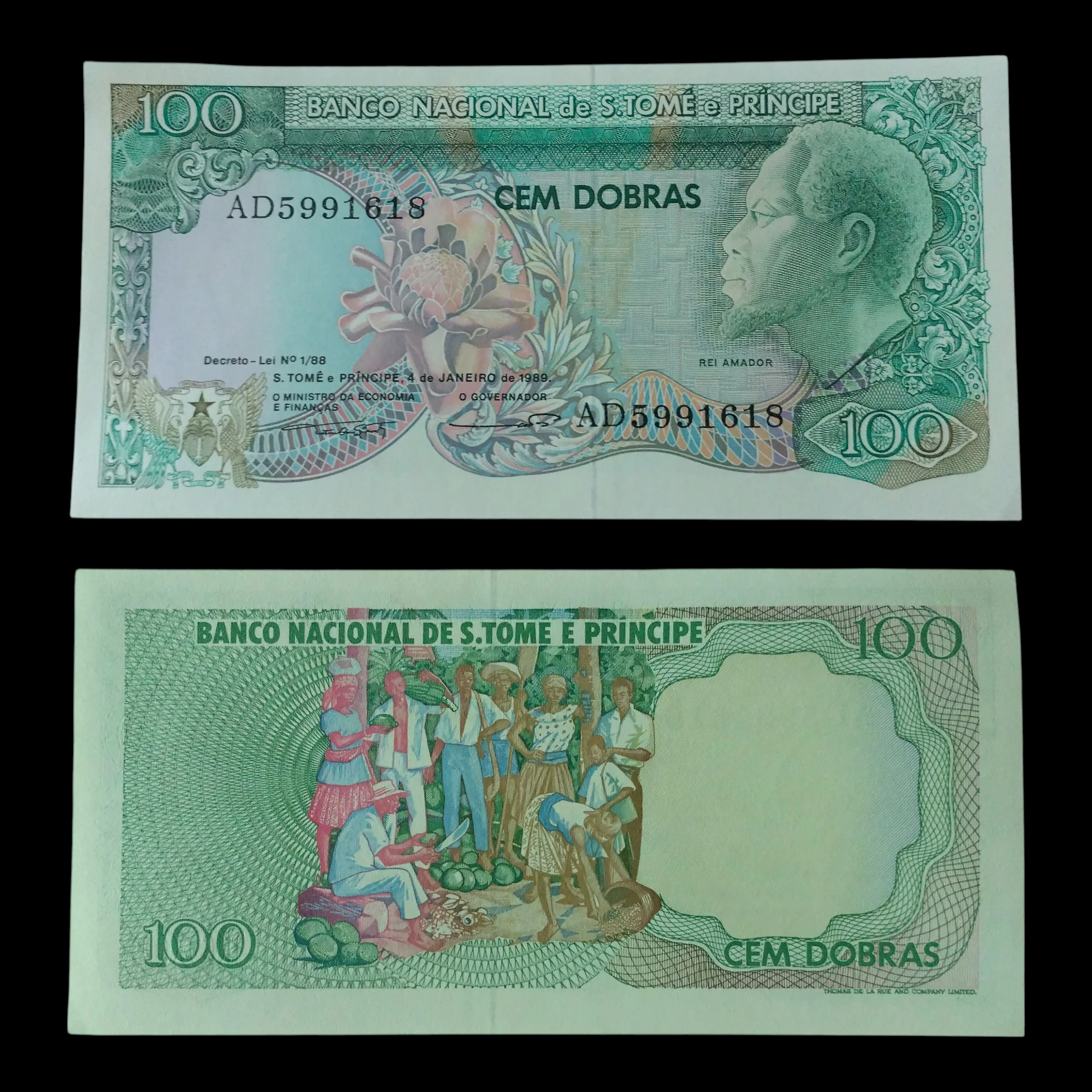 • Saint Tomé y Príncipe 100 dobras UNC
