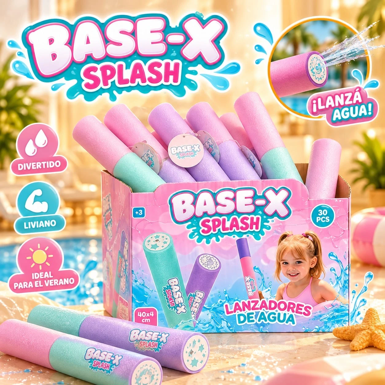 BASE-X SPLASH – LANZADORES DE AGUA
