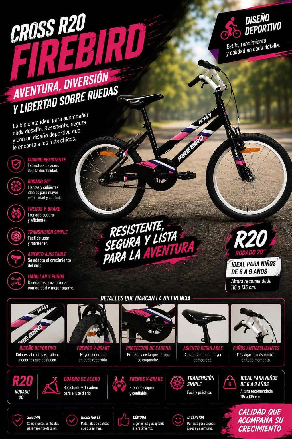 Bicicleta Firebird R20 Cross 