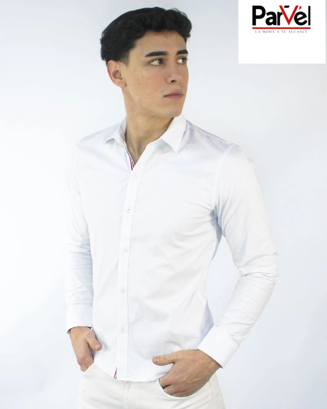 Camisa en popelina alicrada 