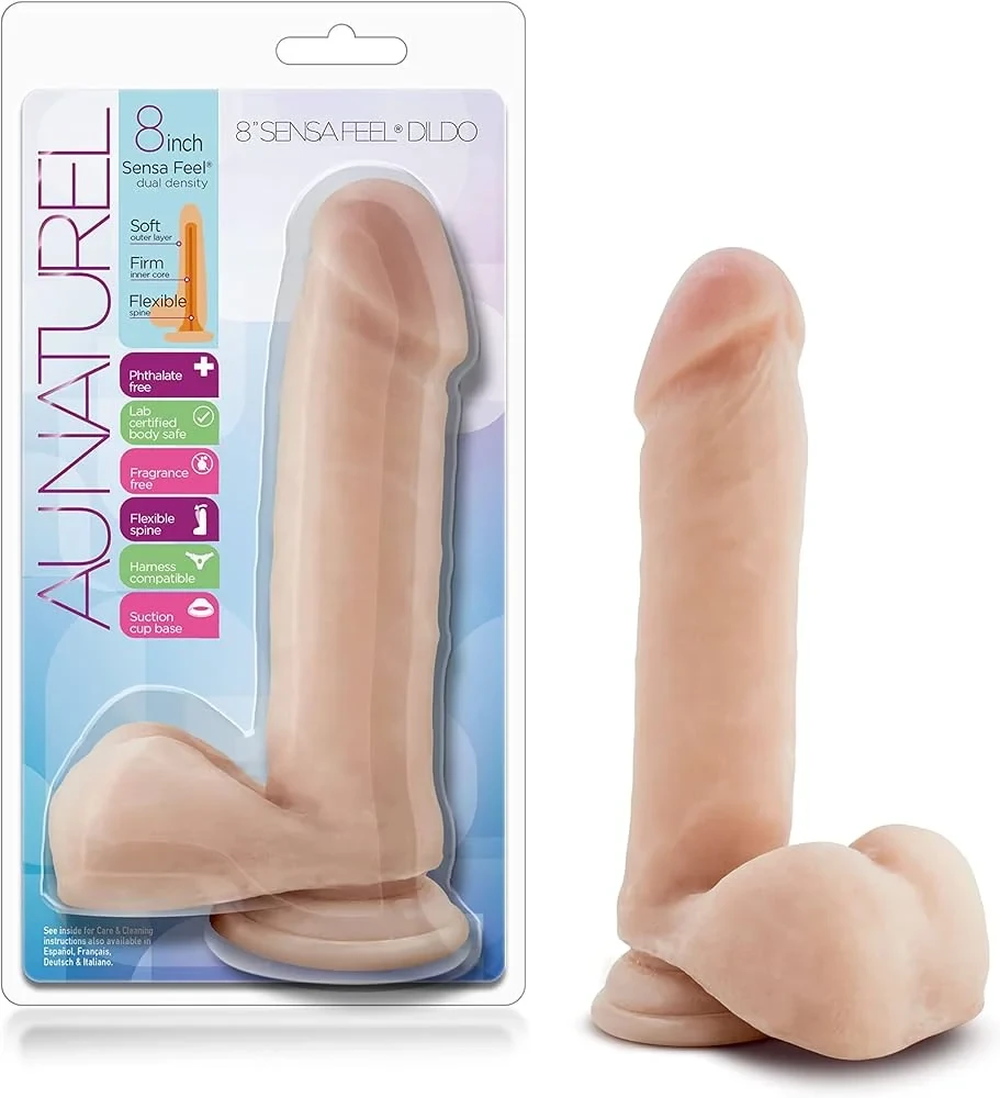 Au Naturel – 8″ Sensa Feel Dildo