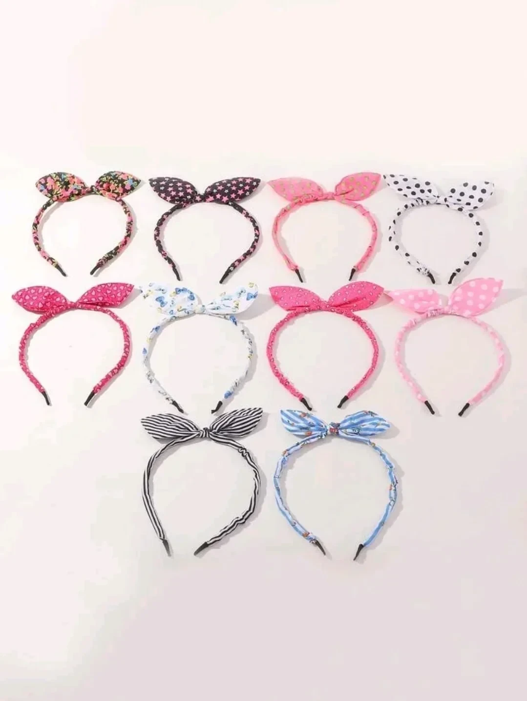 Aro de pelo con estampado 5 piezas  2