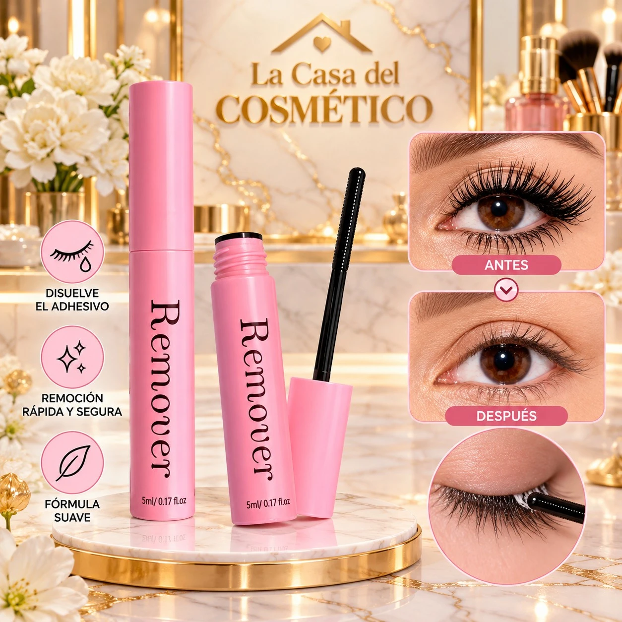 lumera removedor de pestañas easy off 5 ml