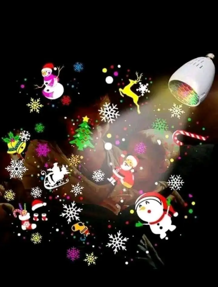 Foco proyector navideño