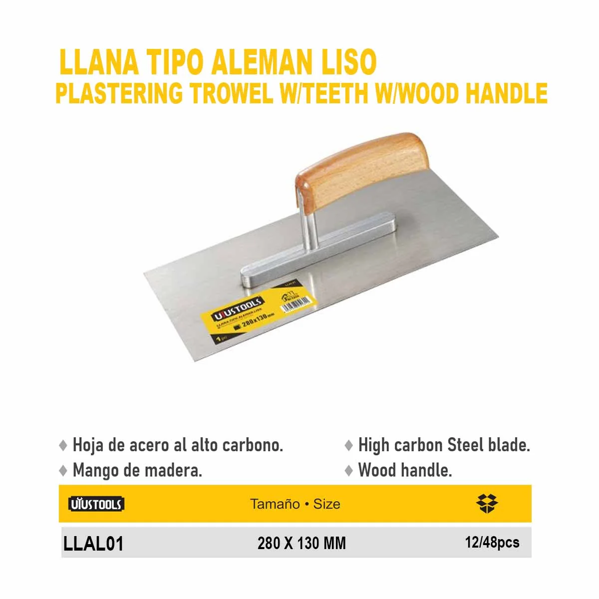 PLANCHA COMUN LISO MADERA UYUST 280X130mm