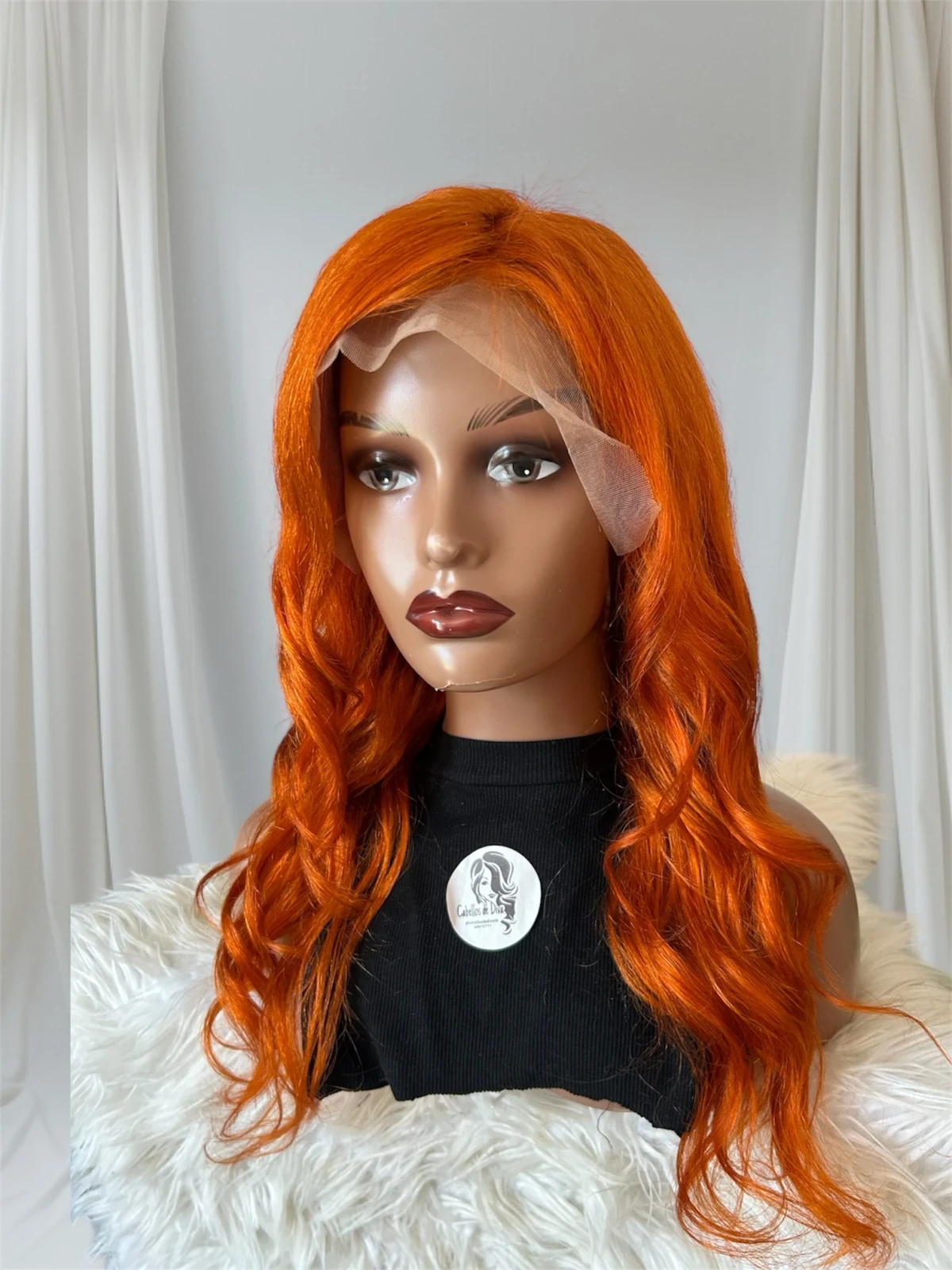 Peluca cabello humano, frontal Lace 13x6  , 24 pulgadas 150% densidad  3