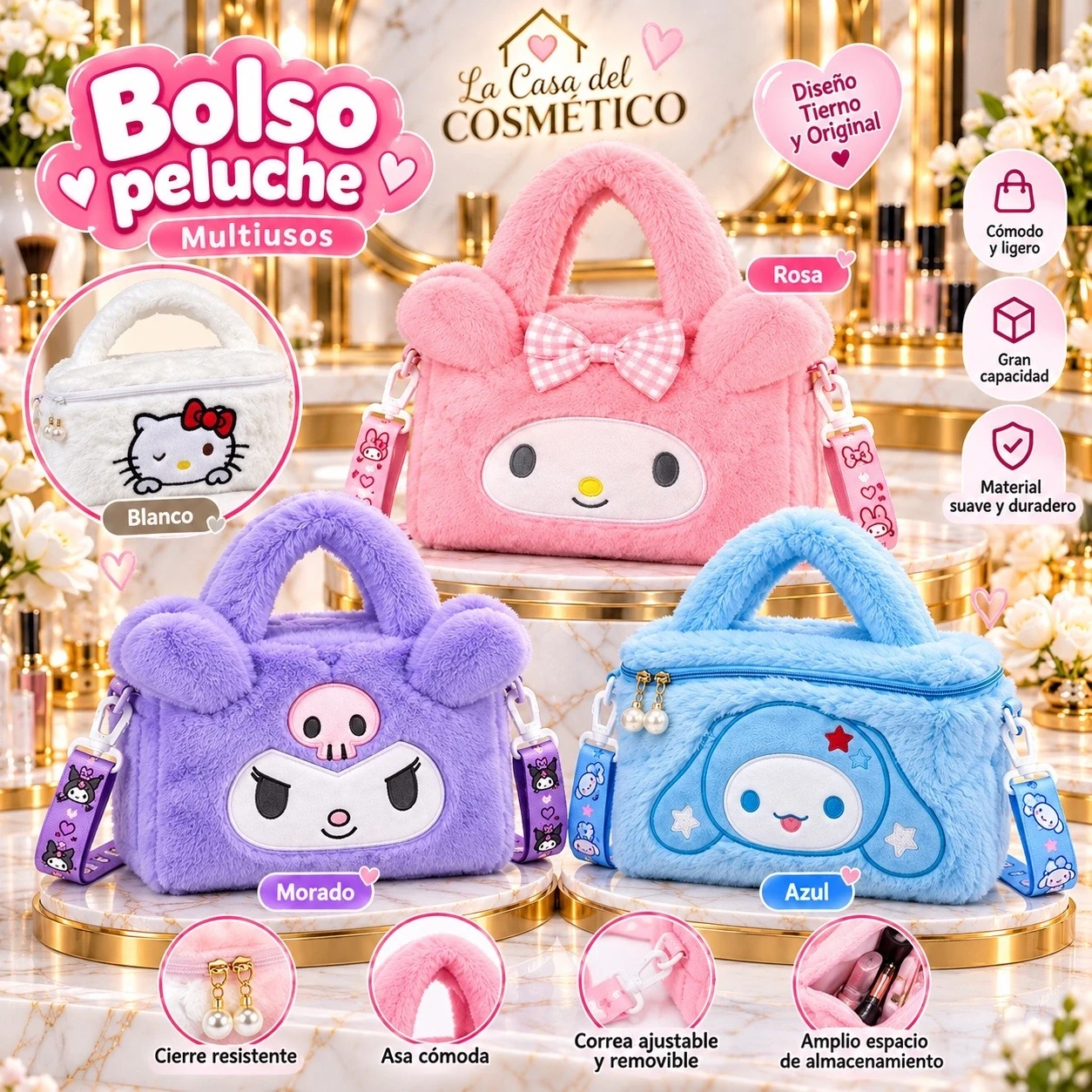 lumera bolso peluche sweet friends ✨👜