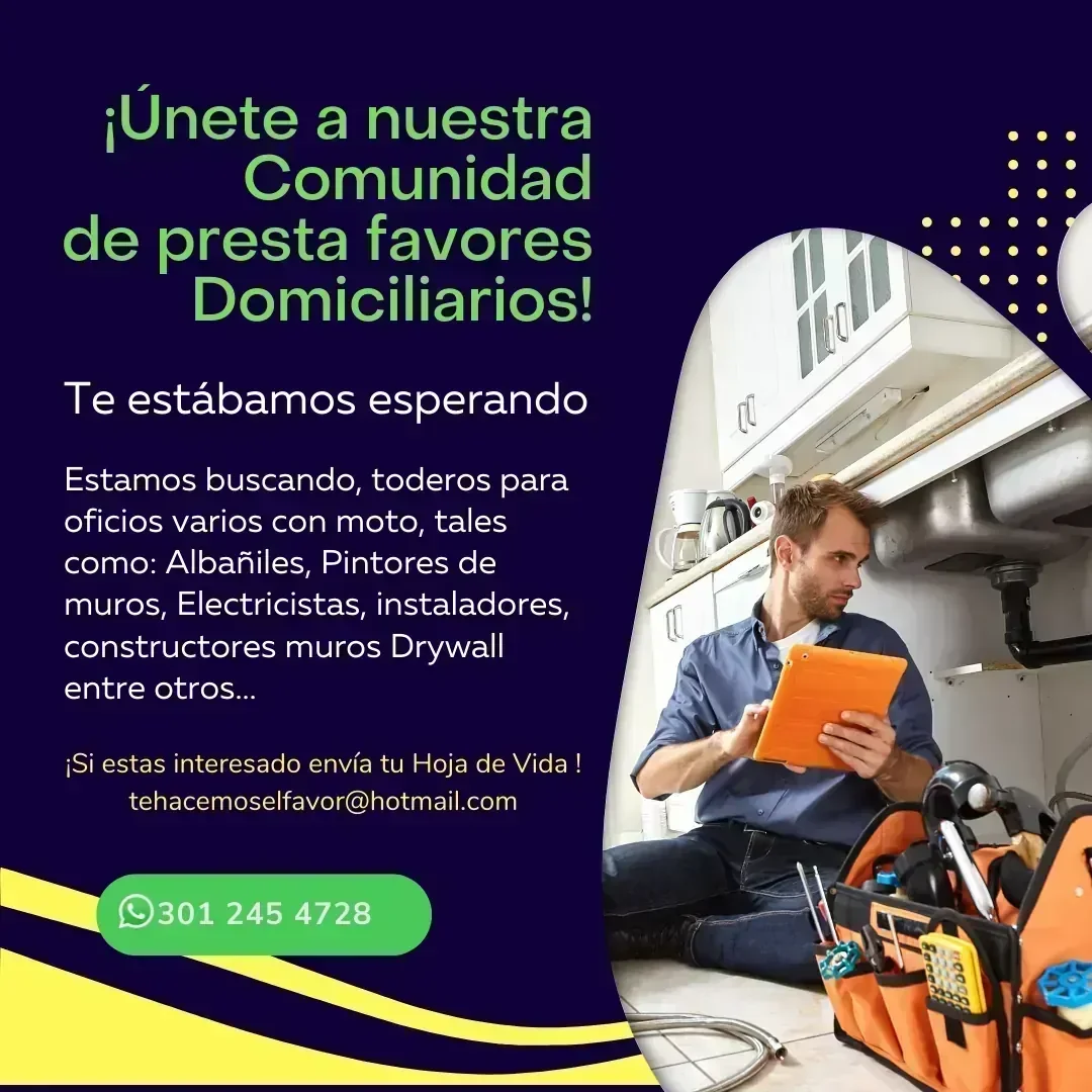 Oferta de Trabajo - Toderos Oficios Varios con MOTO.