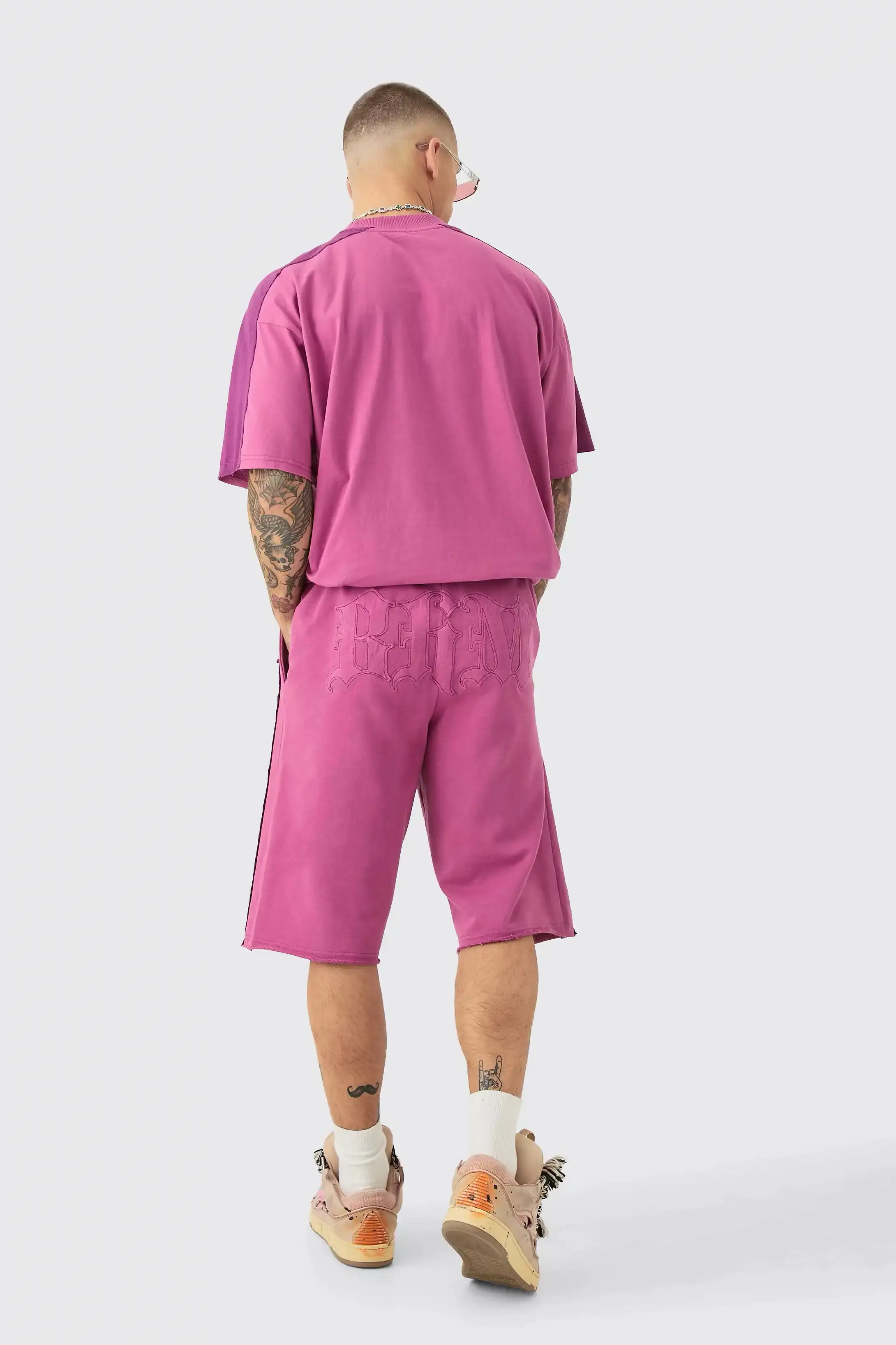 Oversized Applique T-Shirt And Jort Set 3