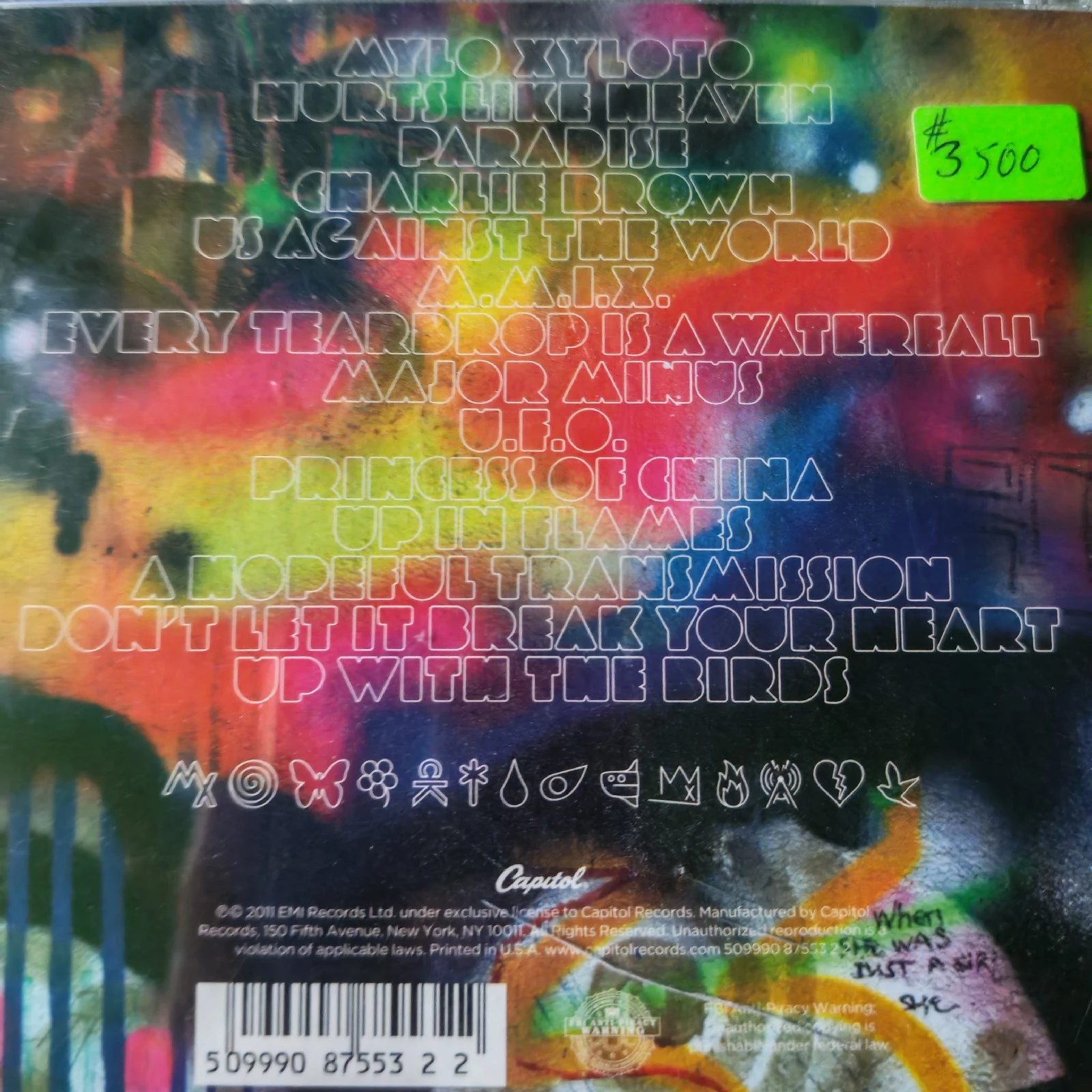 Coldplay Mylo Xyloto 2