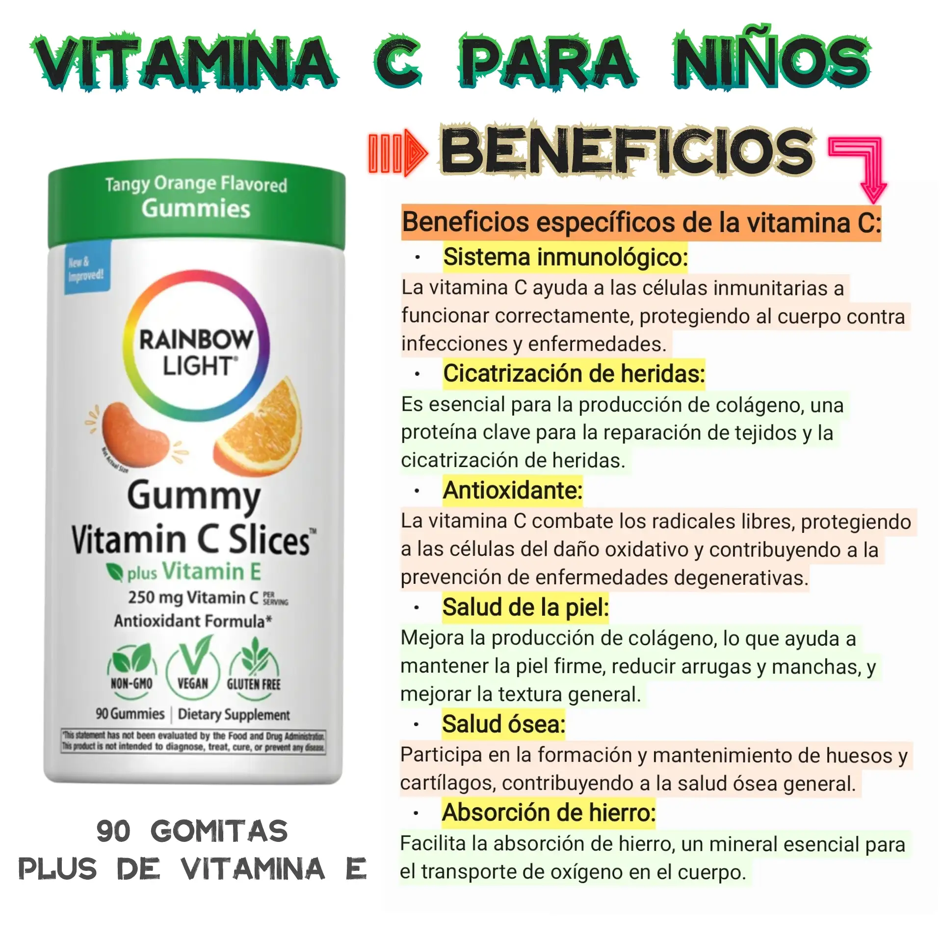 Vitamina C para niños 3