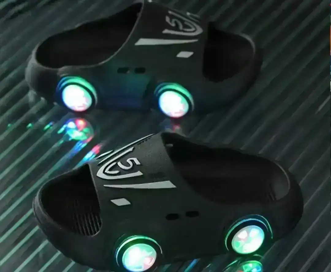 Sandalias carro con luz led 