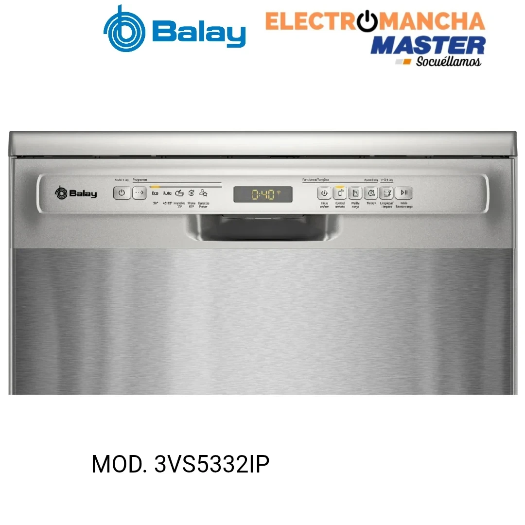 LAVAVAJILLAS BALAY 3VS5332IP INOX 3 BANDEJA 13 CUB. CLASE C 2