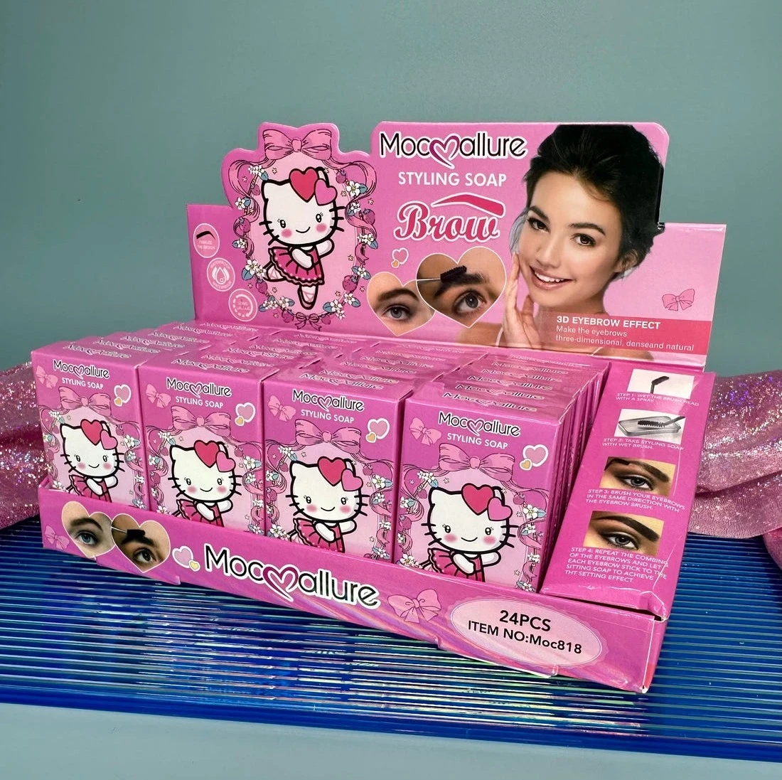 JABON FIJADOR CEJAS HELLO KITTY
