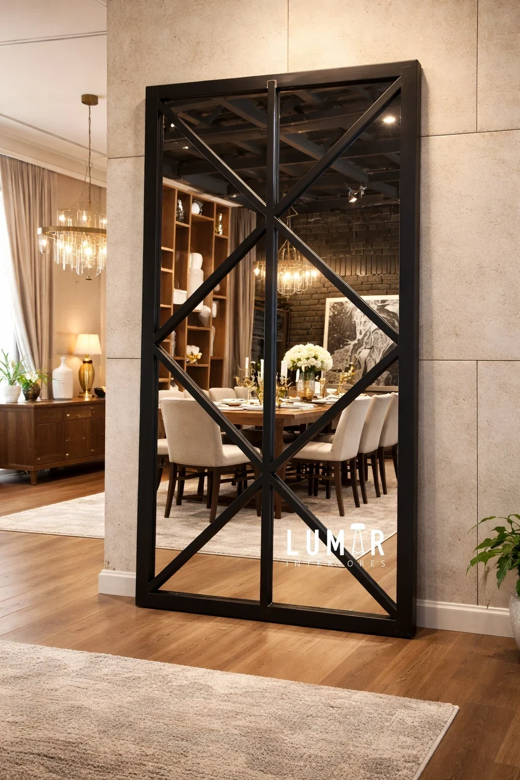 AXIUM INDUSTRIAL Moderno 210x110 cm Espejo 5