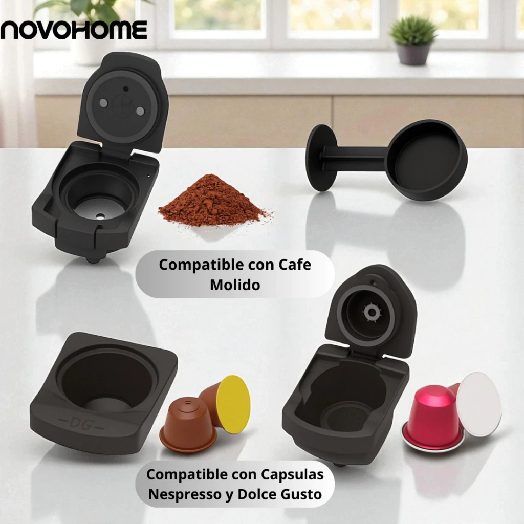 CAFETERA EXPRESO MULTICAPSULA NOVOHOME 1450W 3