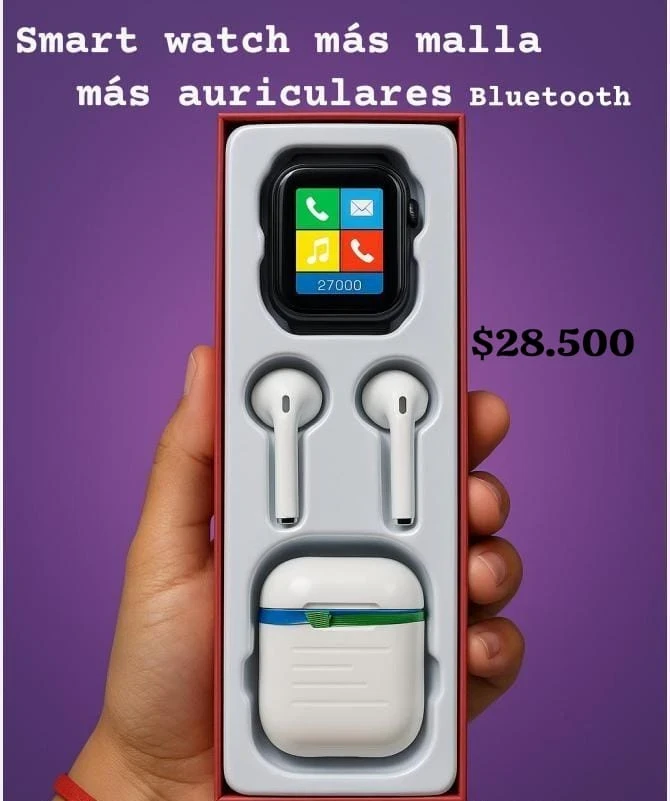 SMARTWATCH + MANOS LIBRES BLUETOOTH