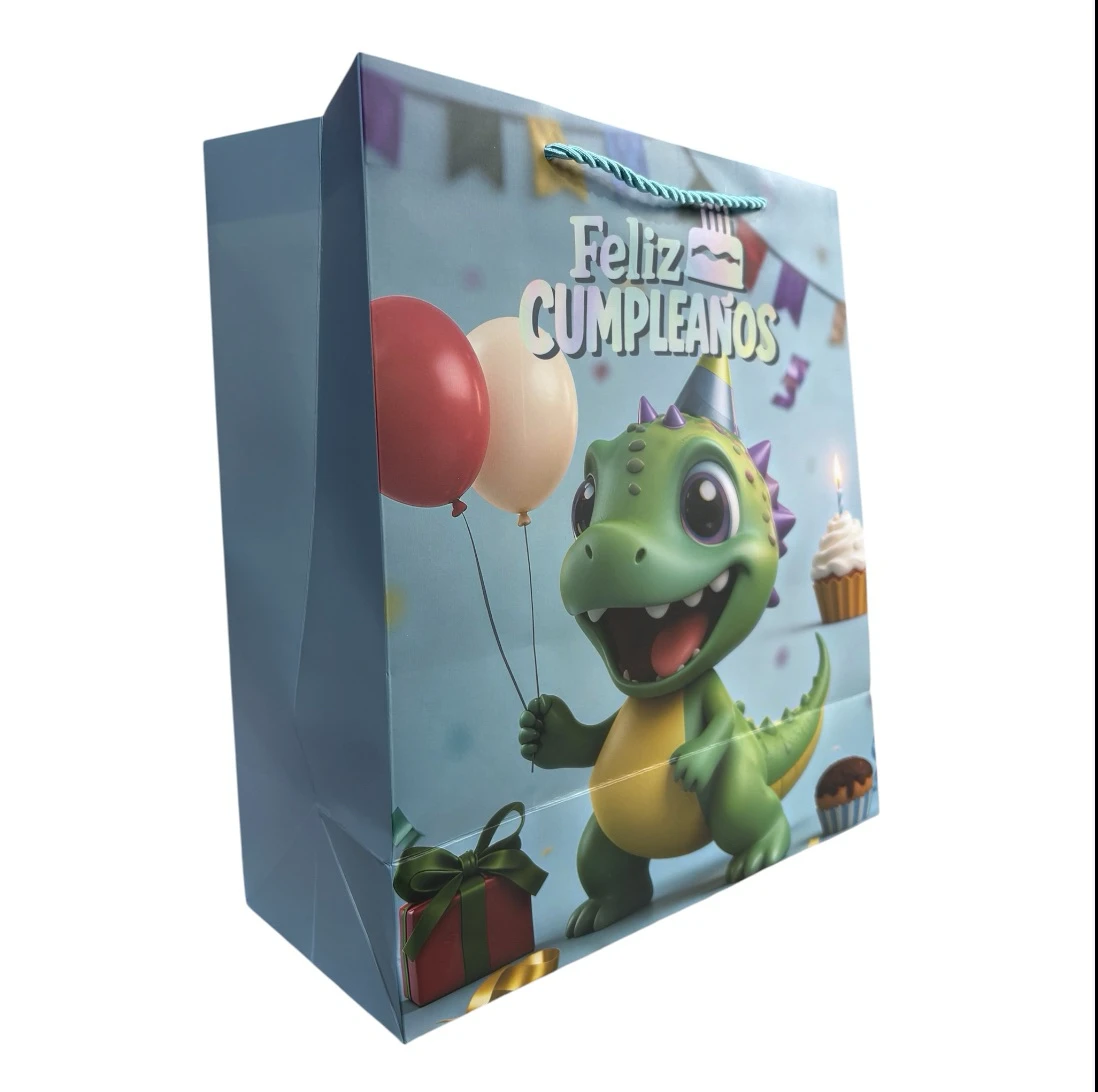 Docena de bolsa de regalo estampado dinosaurio 3