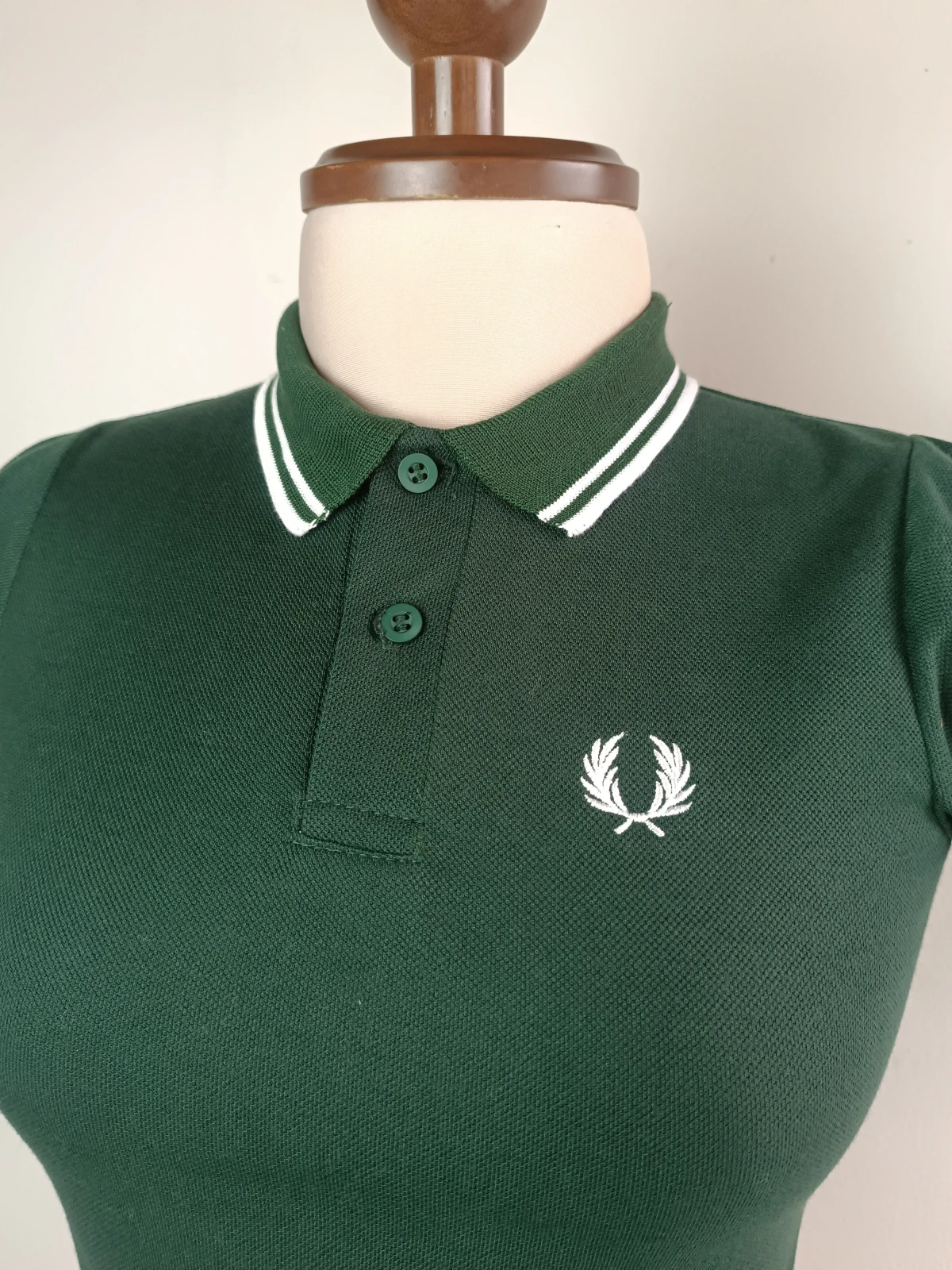 Camisa polo verde botella 