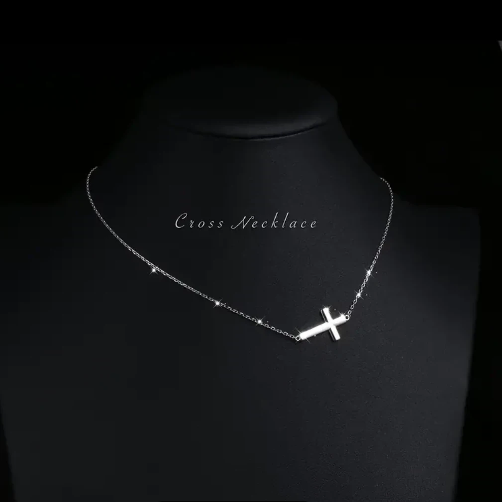 CADENA BEBÉ CON CRUZ PLATA 2