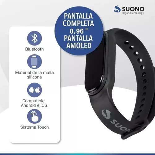 Smartwatch Reloj Inteligente M7 Negro 2