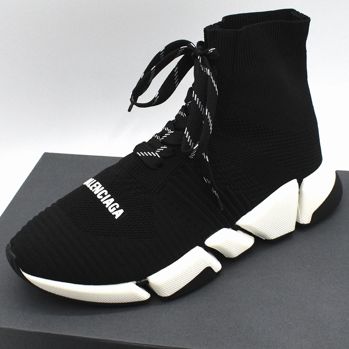 Balenciaga Speed 2.0 Lace Up Negro suela Blanco 8
