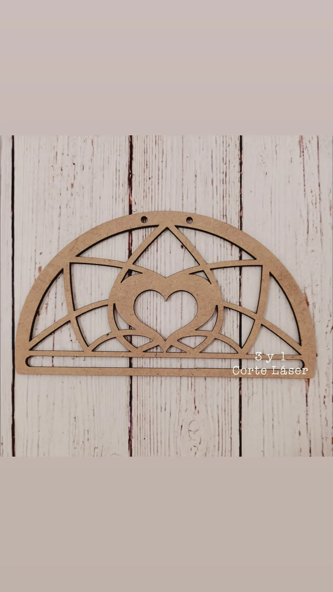 MEDIO CÍRCULO MANDALA CORAZÓN
