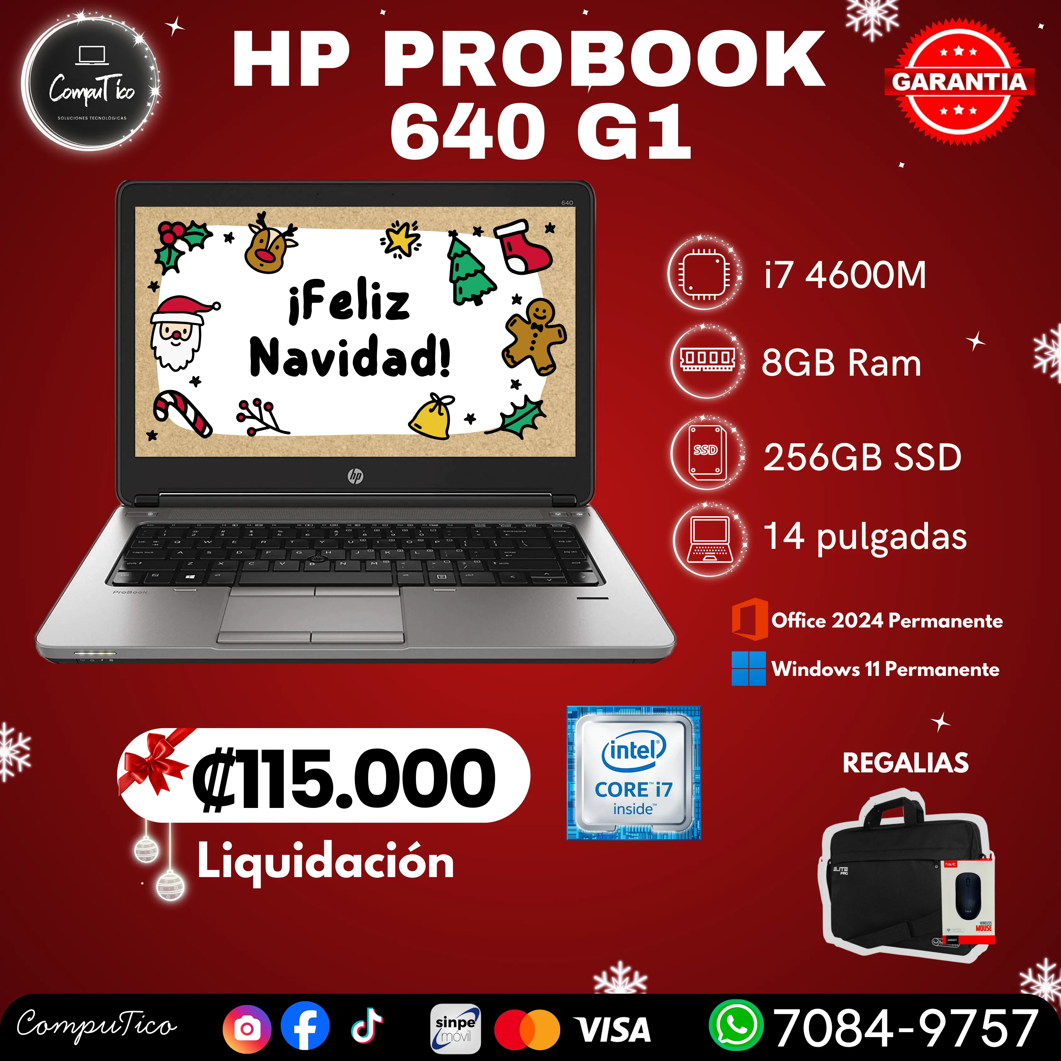 HP PROOBOK 640 G1 i7 4600M