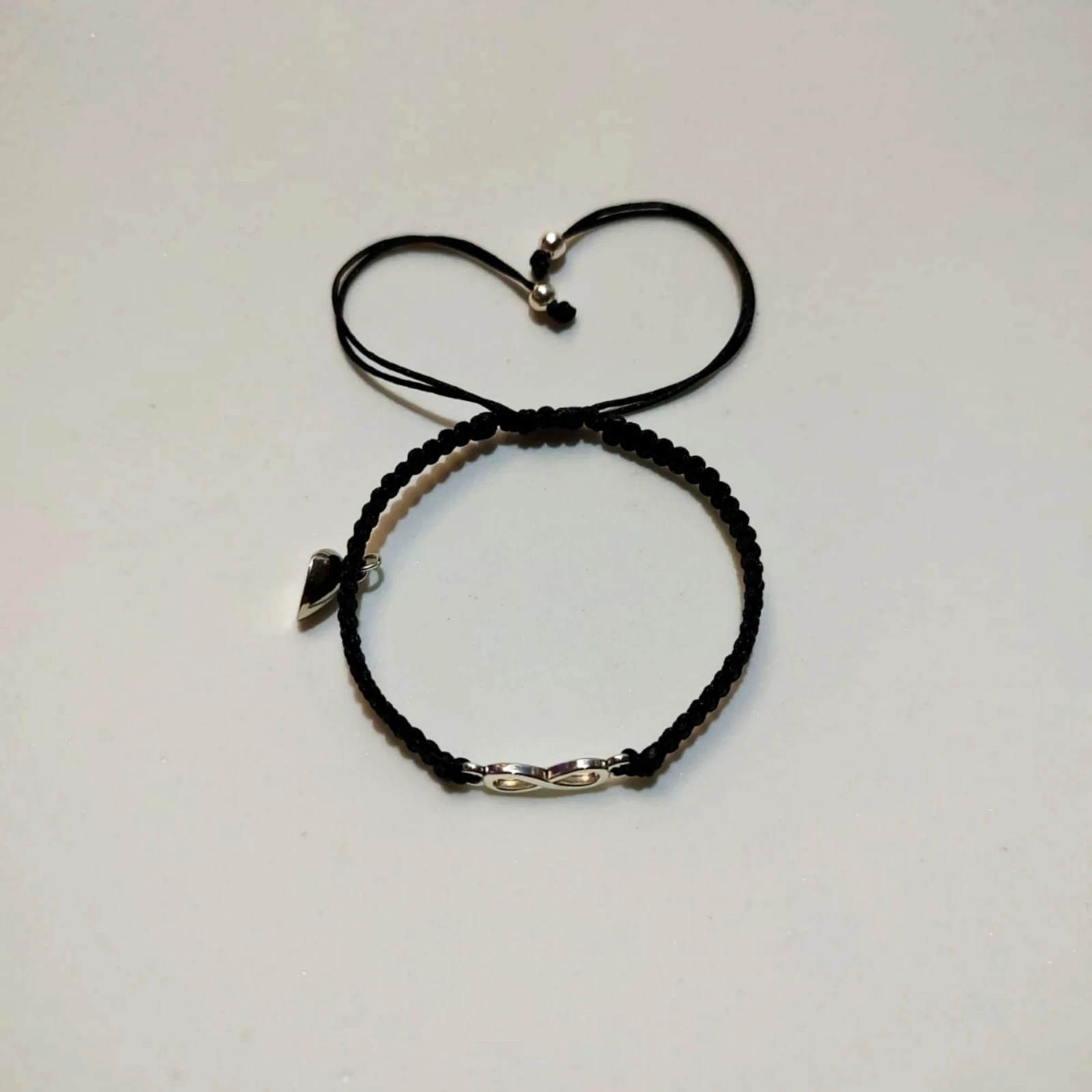 Dúo Pulseras de Infinito Negras 4